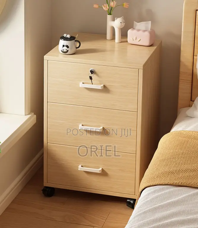 Office Cabinet : Lockable 3 Drawer Mobile File Cabinet
