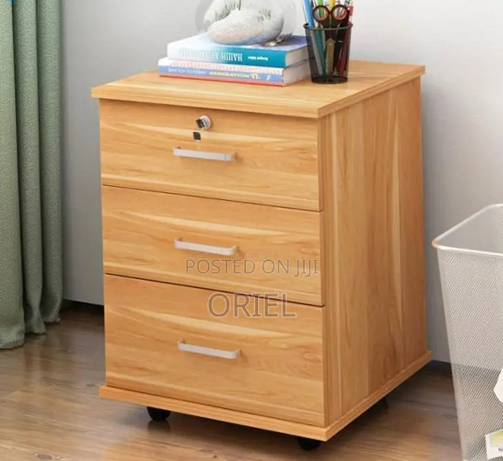 Office Cabinet : Lockable 3 Drawer Mobile File Cabinet