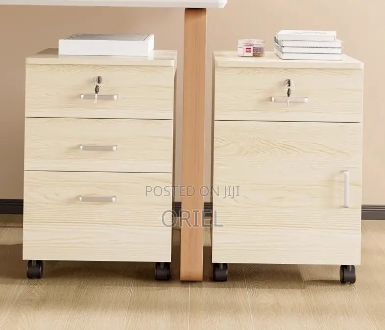 Office Cabinet : Lockable 3 Drawer Mobile File Cabinet