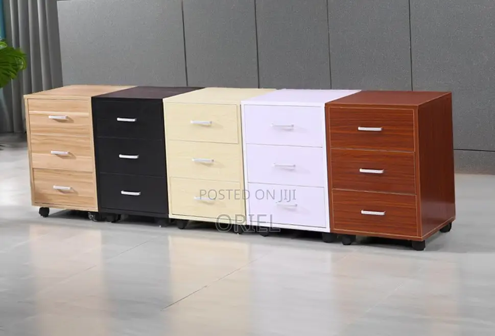 Office Cabinet : Lockable 3 Drawer Mobile File Cabinet