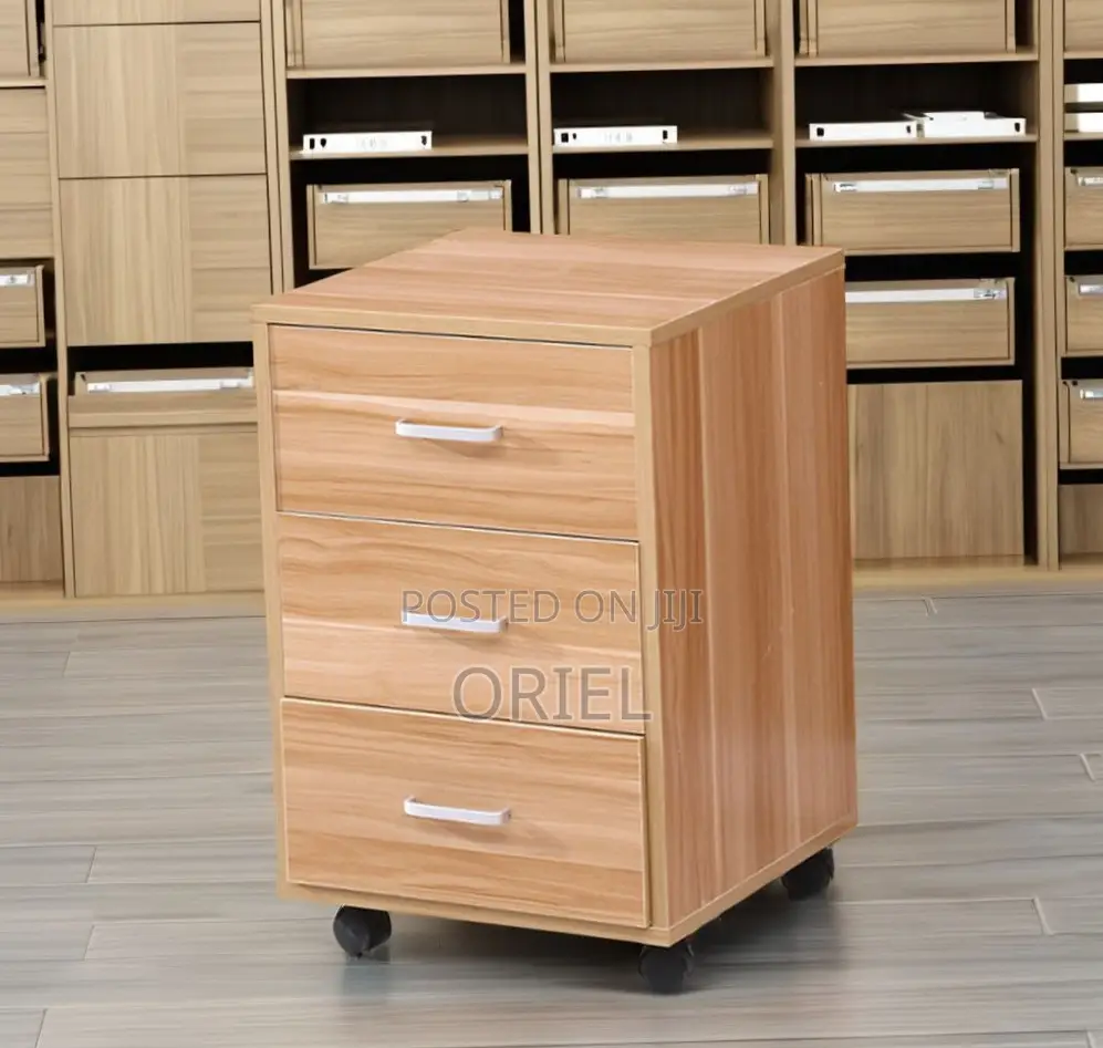 Office Cabinet : Lockable 3 Drawer Mobile File Cabinet
