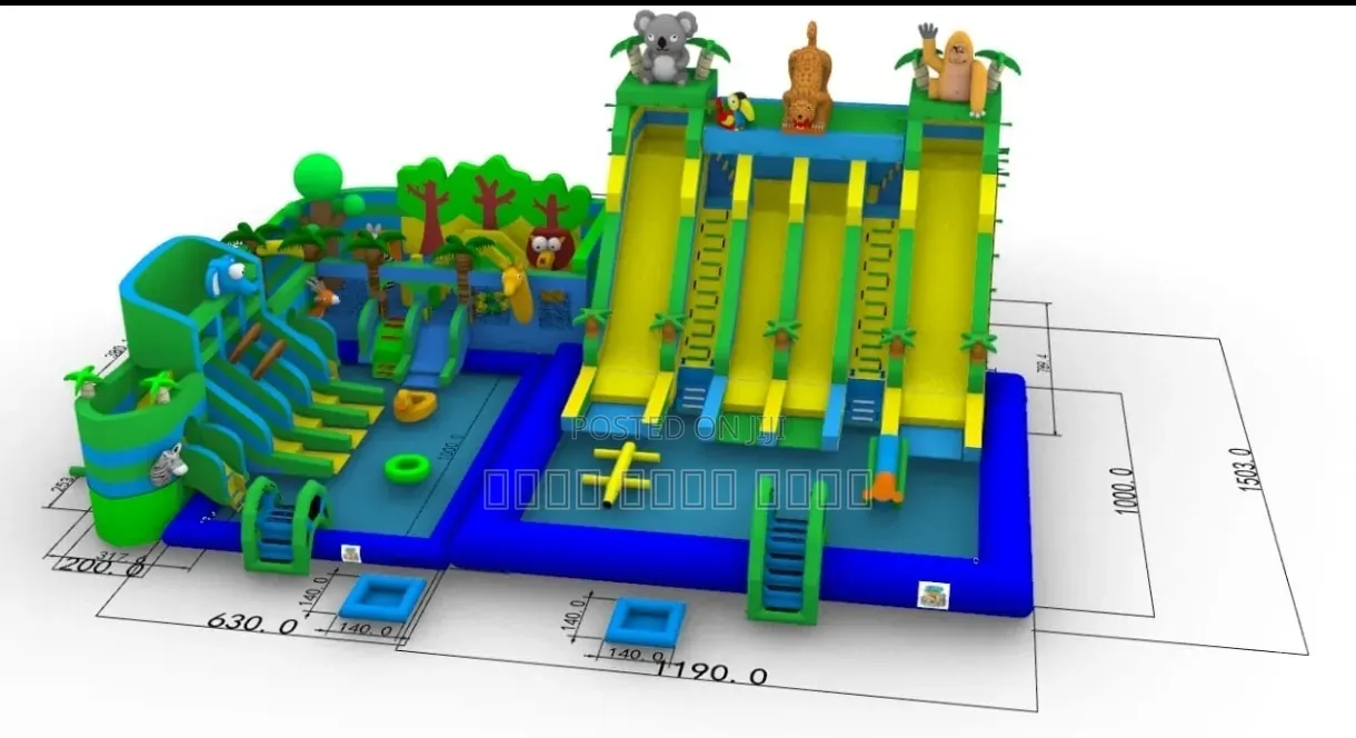 Complete Commercial Inflatable Water Park