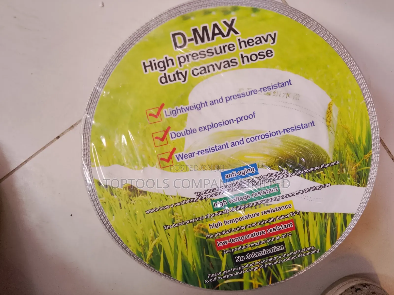 Dmax High Pressure Heavy Duty Canvas Hose