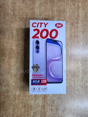 New Itel City 200 128 GB Black