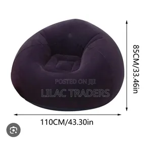 110×85cm Inflatable Lazy Sofa | Comes With Manual Pump Pa