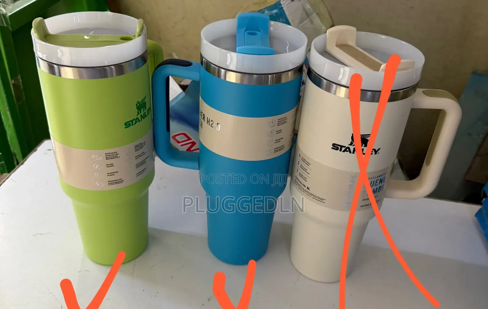 Stanley Plain/Floral Cups(1.183ltrs