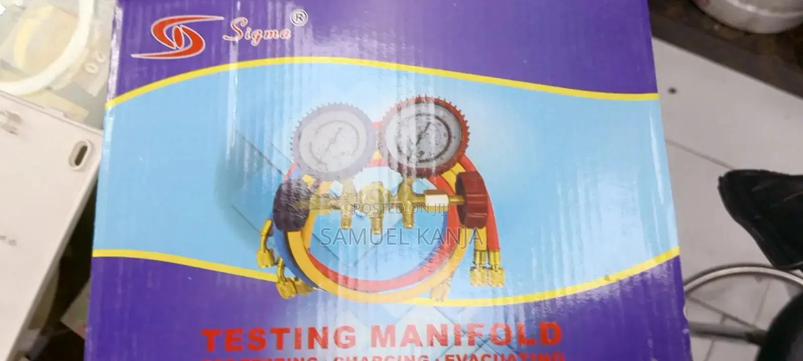 Pressure Testing Aircon Gauge