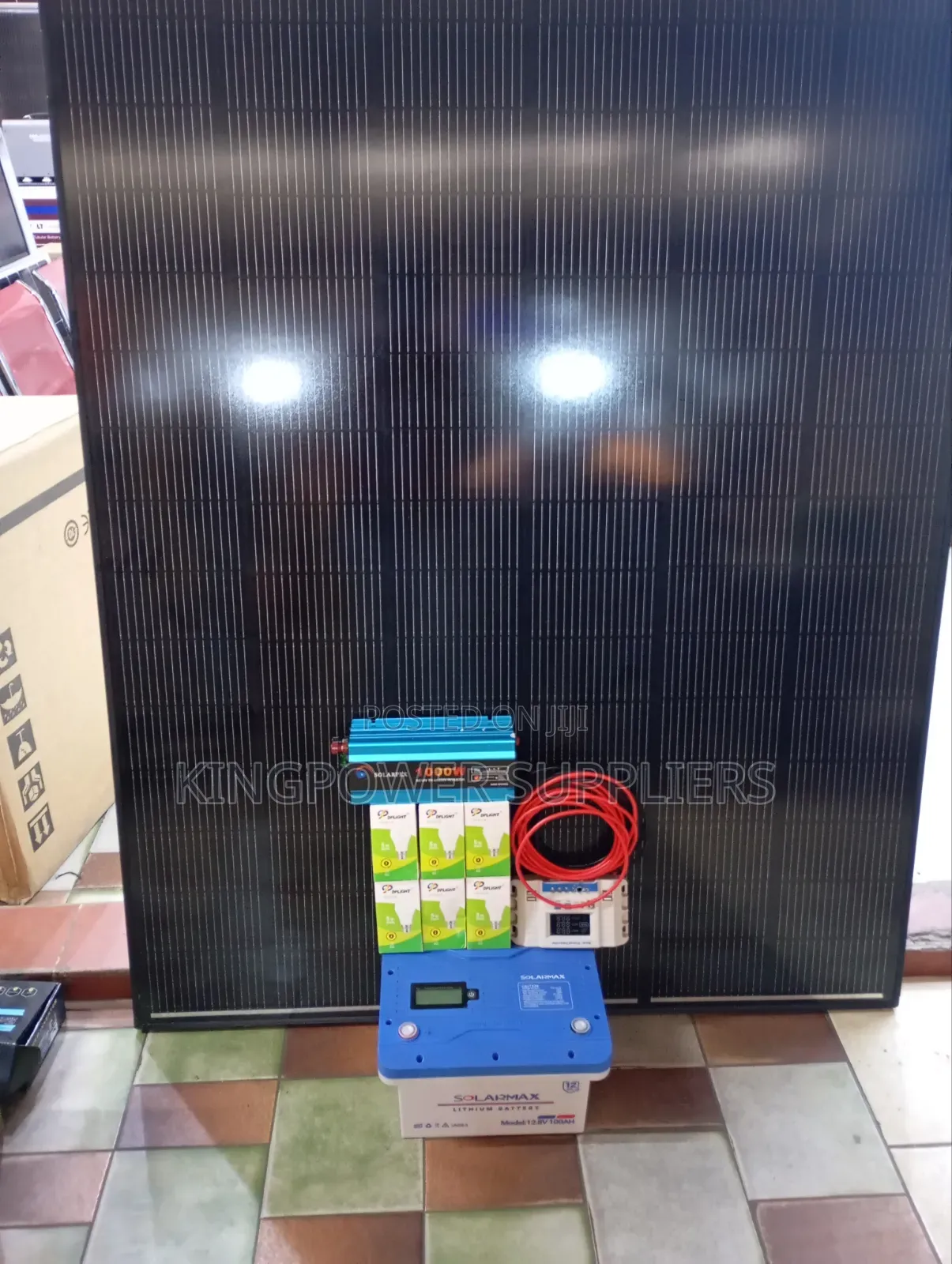 460w Solar - 100Ah Lithium - 1000w Inverter - 40A Controller Full Kit