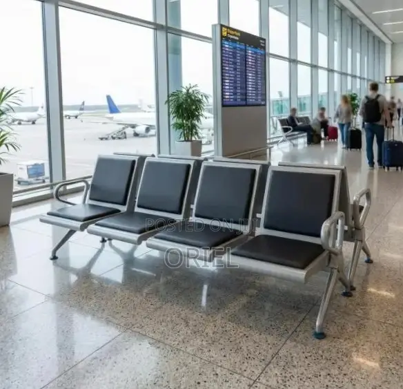 4-Seater Office Waiting Bench : Reception Waiting Seat 4-Seater