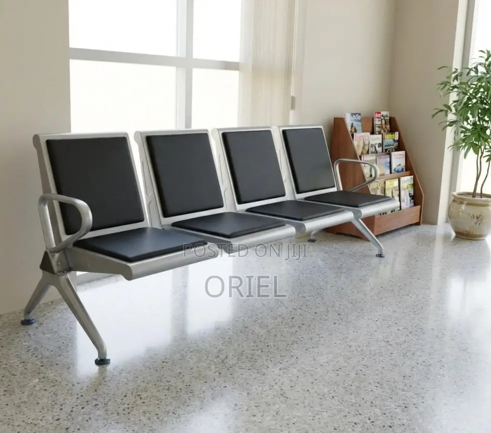4-Seater Office Waiting Bench : Reception Waiting Seat 4-Seater