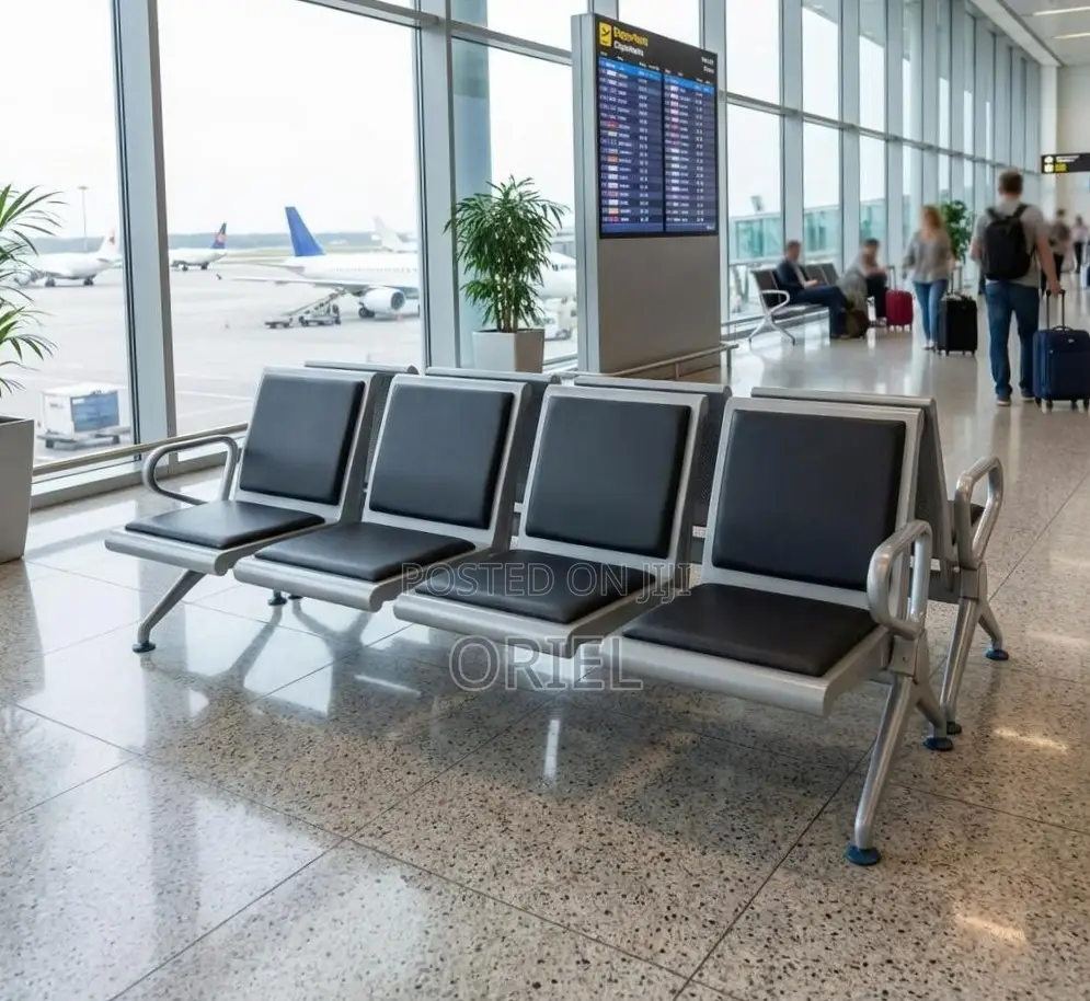 4-Seater Office Waiting Bench : Reception Waiting Seat 4-Seater