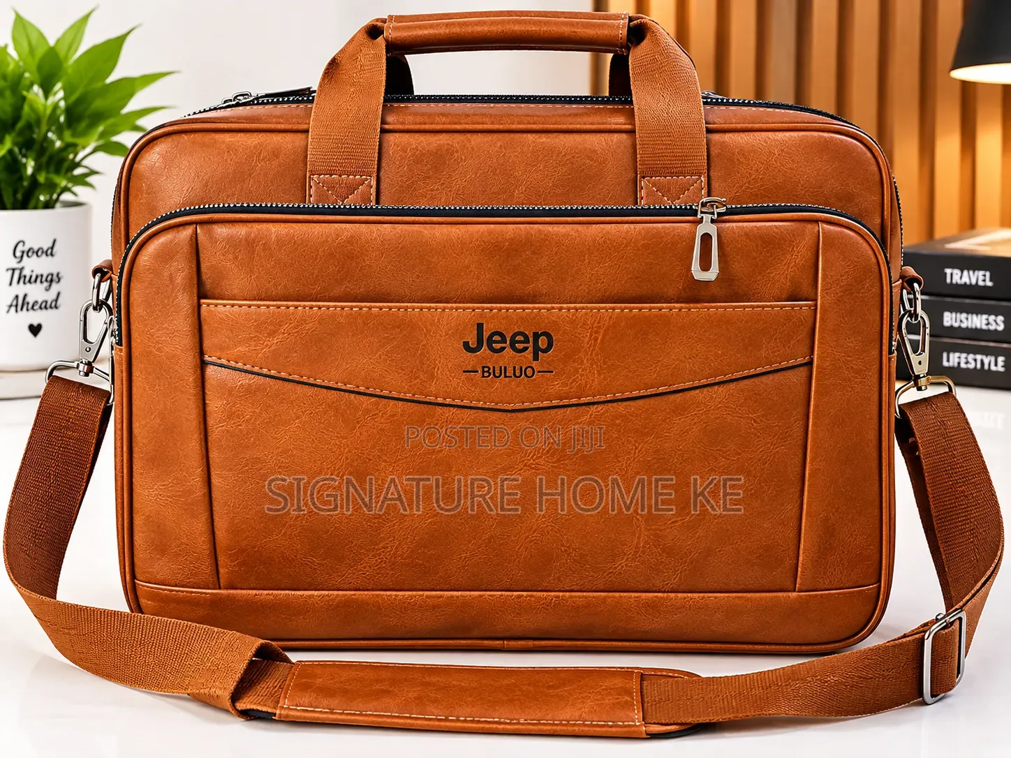 Leather Jeep Bag Shoulder Laptop Bag