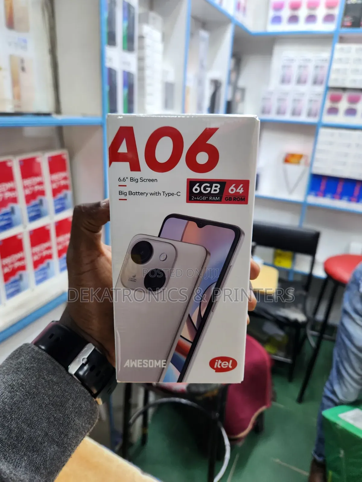 New Itel A06 64 GB Black