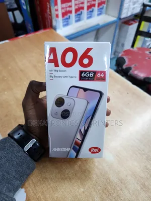 New Itel A06 64 GB Black