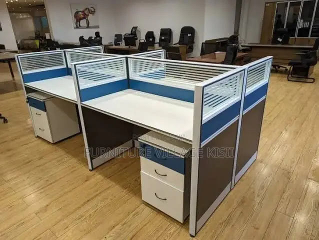 Workstation;4-Way Modular Office Staff Workstation