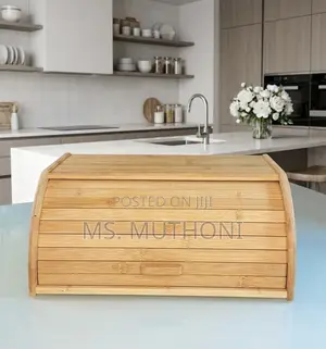 Bamboo Roll-Top Bread Bin