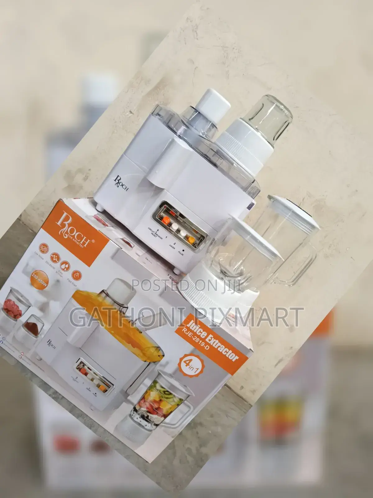 Roch 4-in-1 Juicer Blender Grinder Mill Food Processor