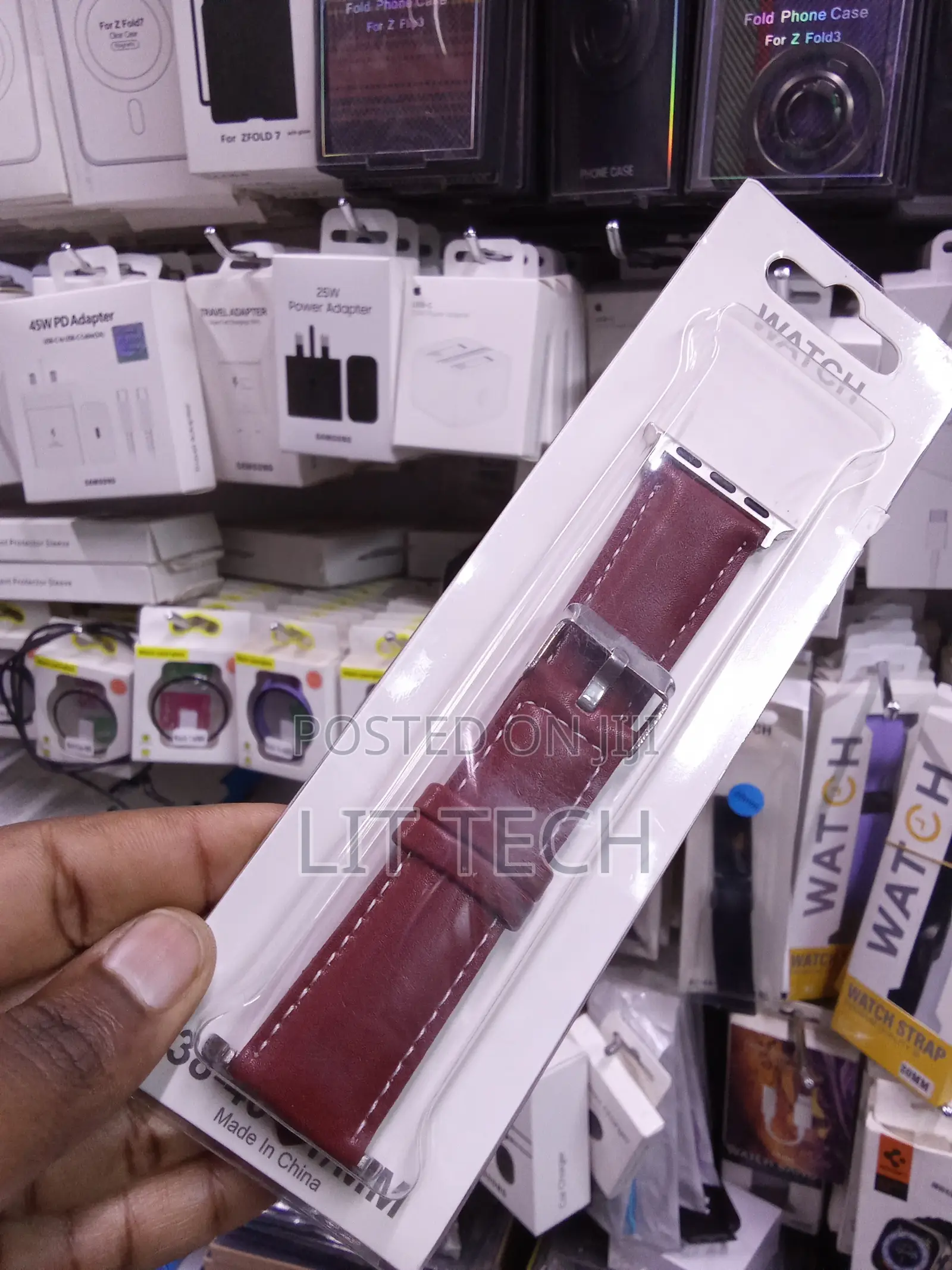 Apple Watch Leather Strap - Maroon / Wine Red - 38/40/41mm