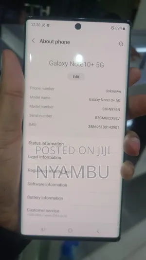Samsung Galaxy Note 10 Plus 256 GB Blue
