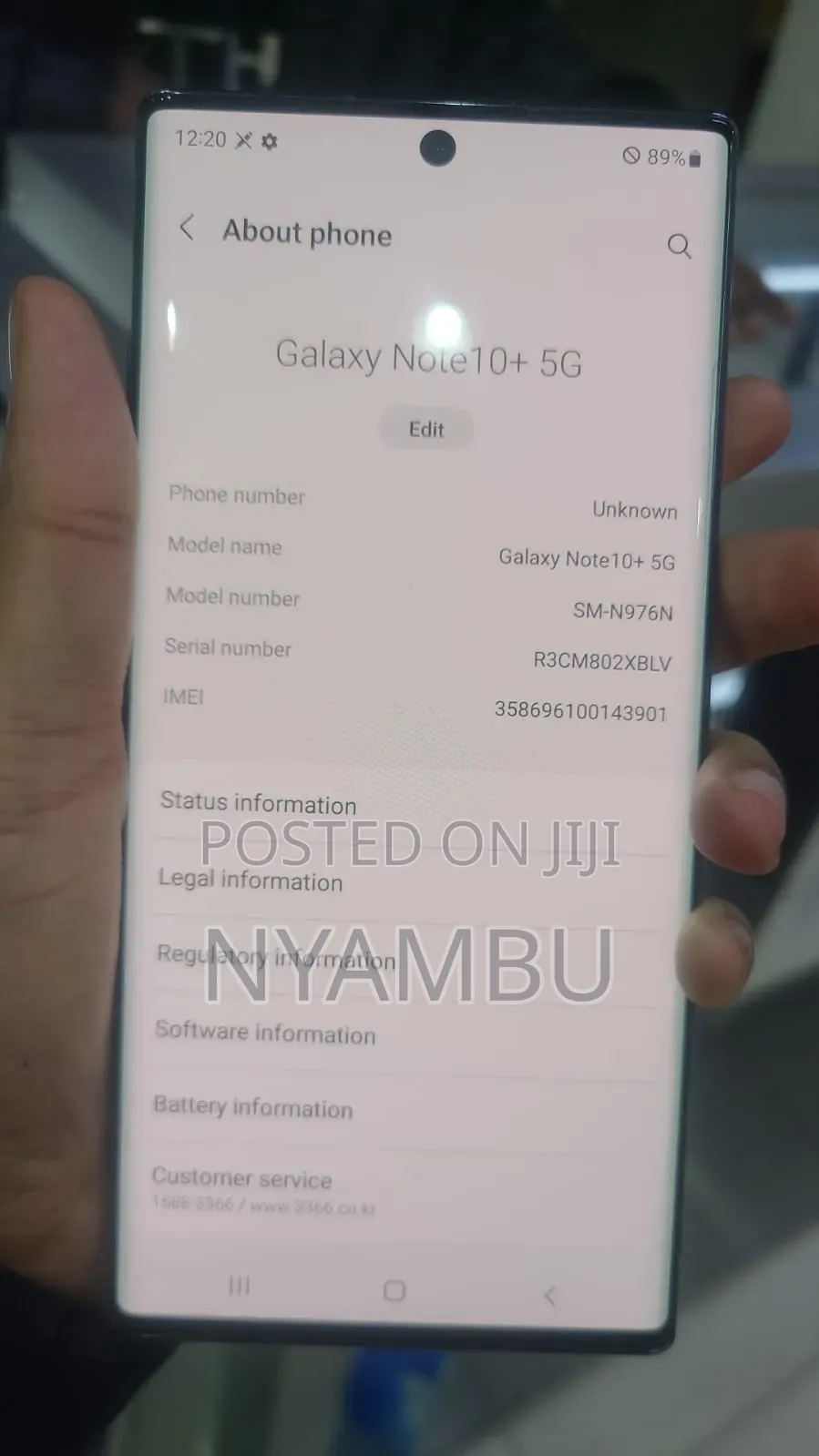 Samsung Galaxy Note 10 Plus 256 GB Blue