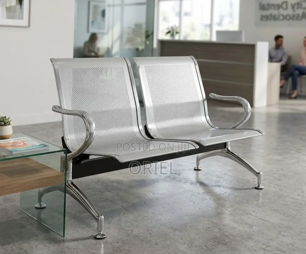 2-Seater Office Waiting Bench : Office Guest Waiting Seat