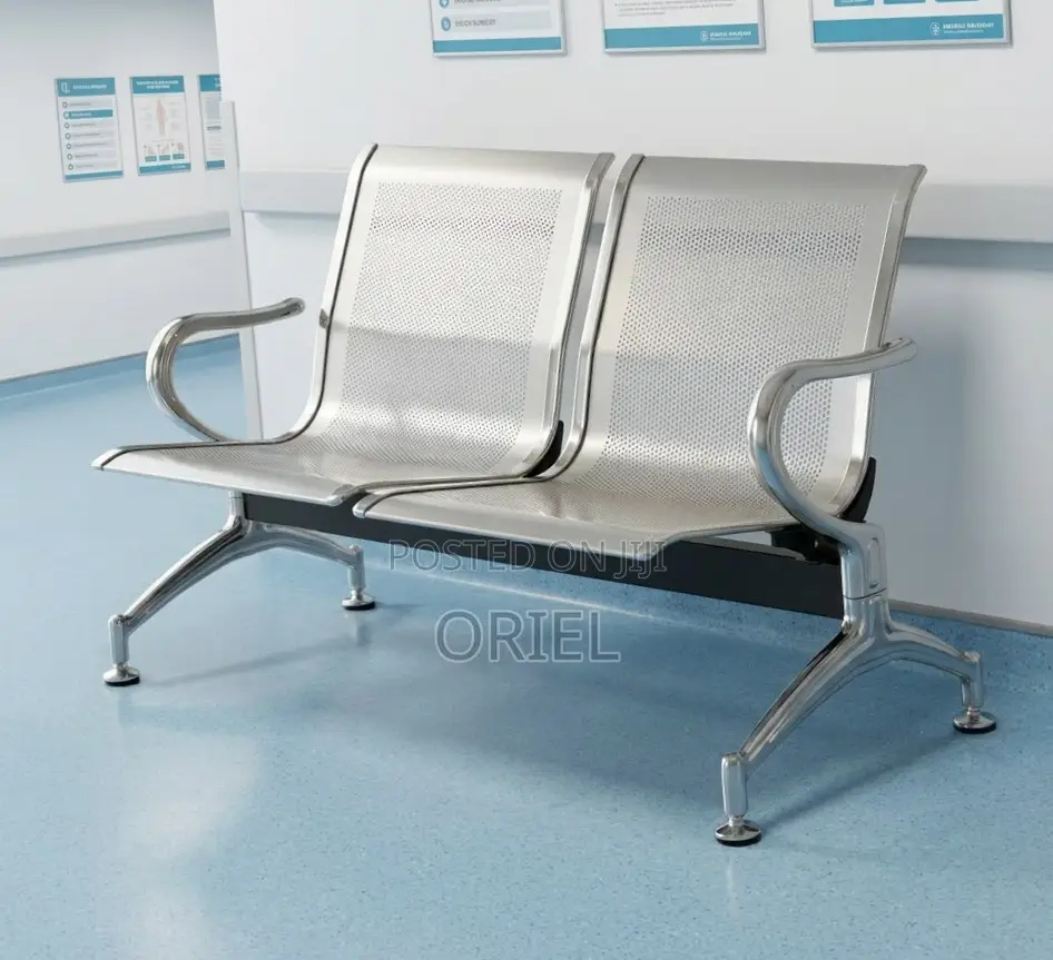 2-Seater Office Waiting Bench : Office Guest Waiting Seat