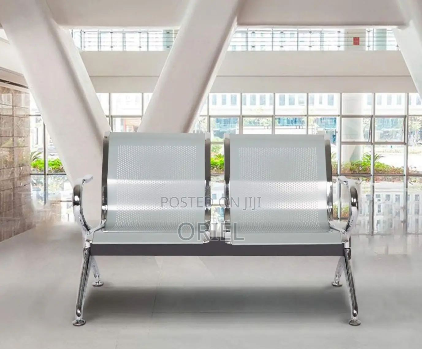 2-Seater Office Waiting Bench : Office Guest Waiting Seat