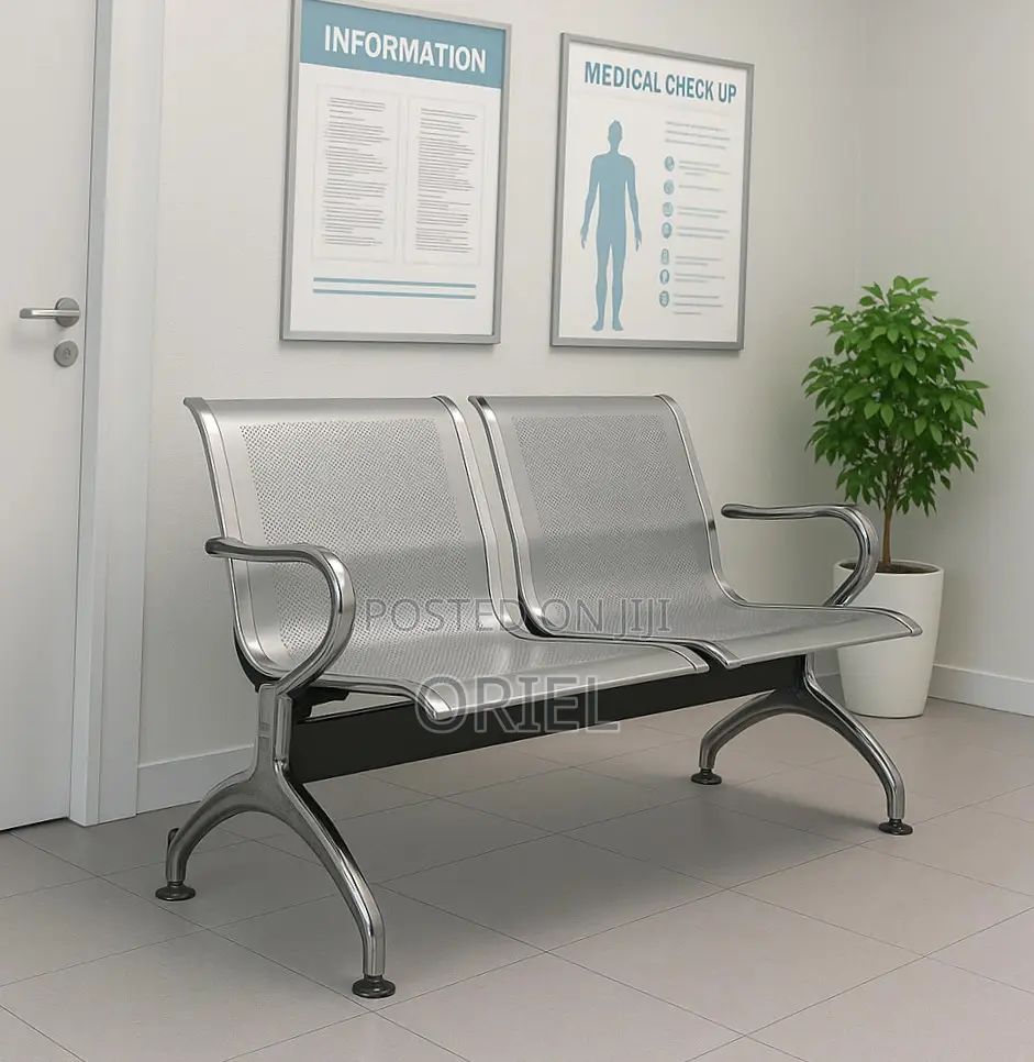 2-Seater Office Waiting Bench : Office Guest Waiting Seat