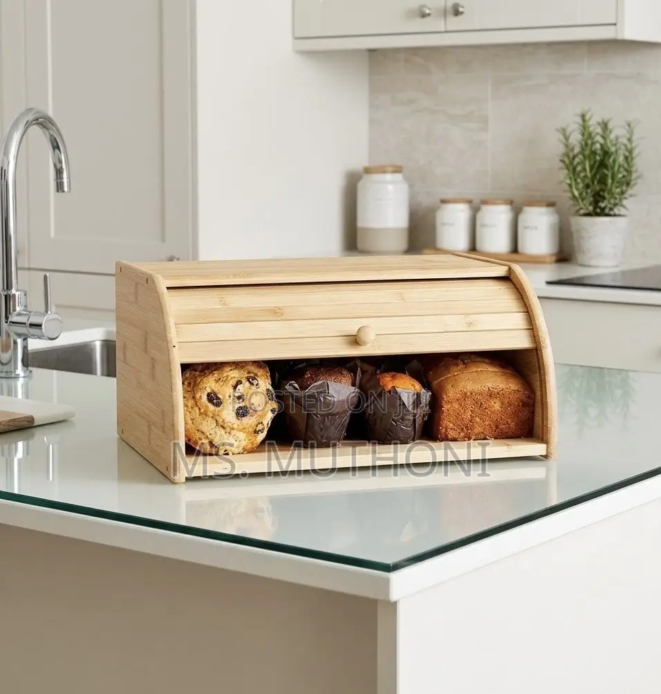 38×28×18 Cm Bamboo Bread, Cake, and All Bites Bin