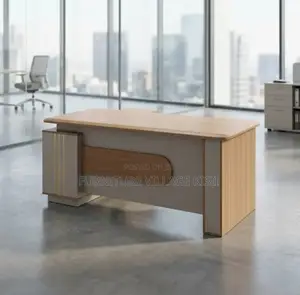 Office Desk; Modern Executive L-Shaped Office Desk
