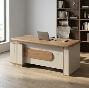 Office Desk; Modern Executive L-Shaped Office Desk
