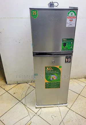 Syinix 138L Double Door Fridge – Reliable Cooling for Your Home