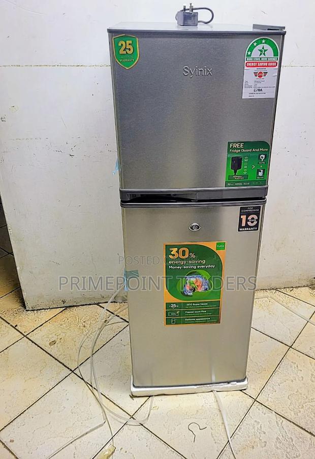 Syinix 138L Double Door Fridge – Reliable Cooling for Your Home