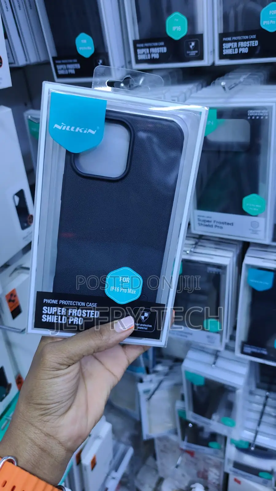 Black Nillkin Super Frosted Pro Case for Xiaomi Redmi Note 15 Pro+