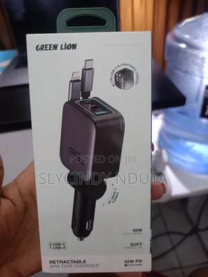 Green Lion Retractable 99W Car Charger