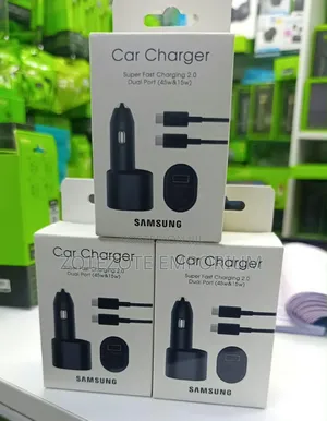 Original Samsung Fast Charging Dual Port USB Car Adapter Charger