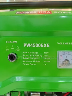 Power Usa 5.5kva Petrol Keystart Generator