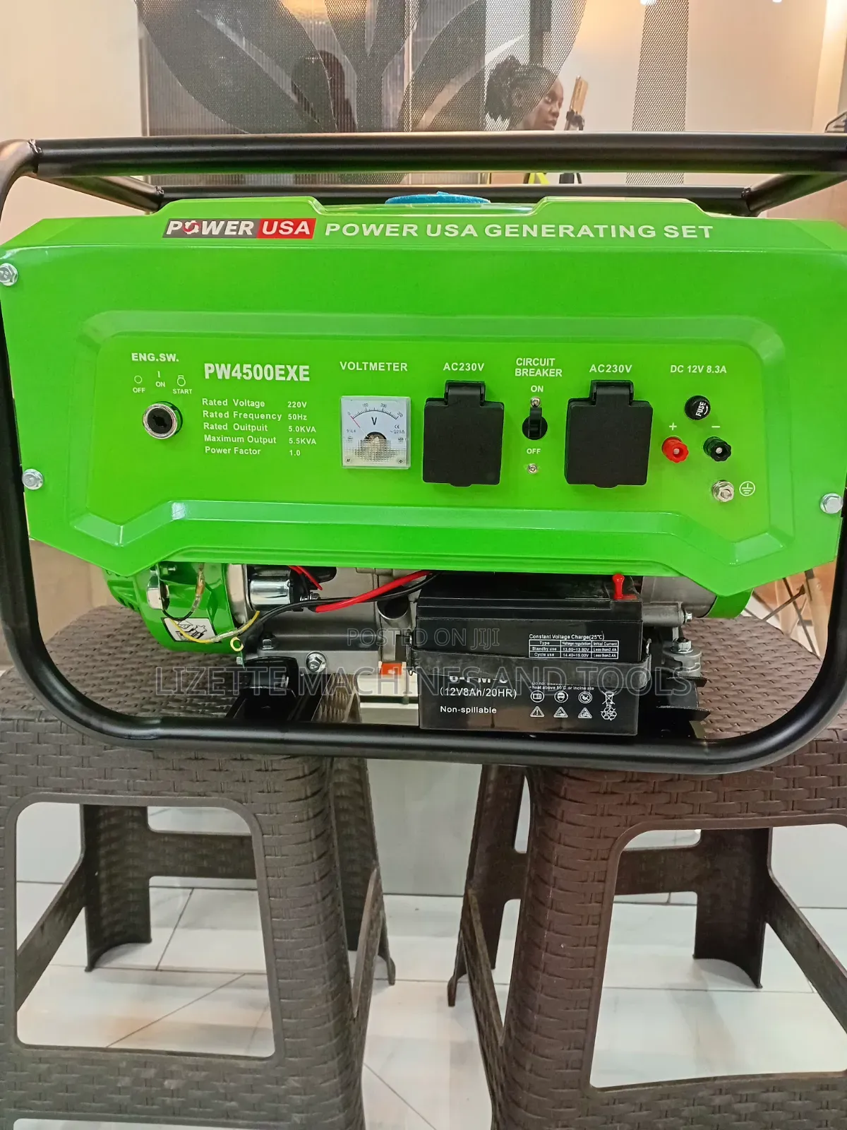 Power Usa 5.5kva Petrol Keystart Generator