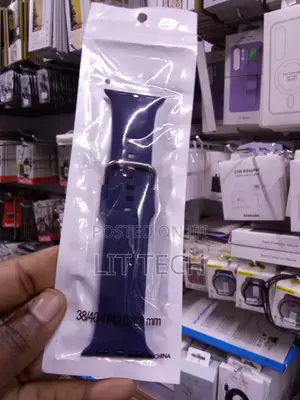 Apple Watch Silicone Sport Strap - Navy Blue - 38/40/41/42mm (S10)