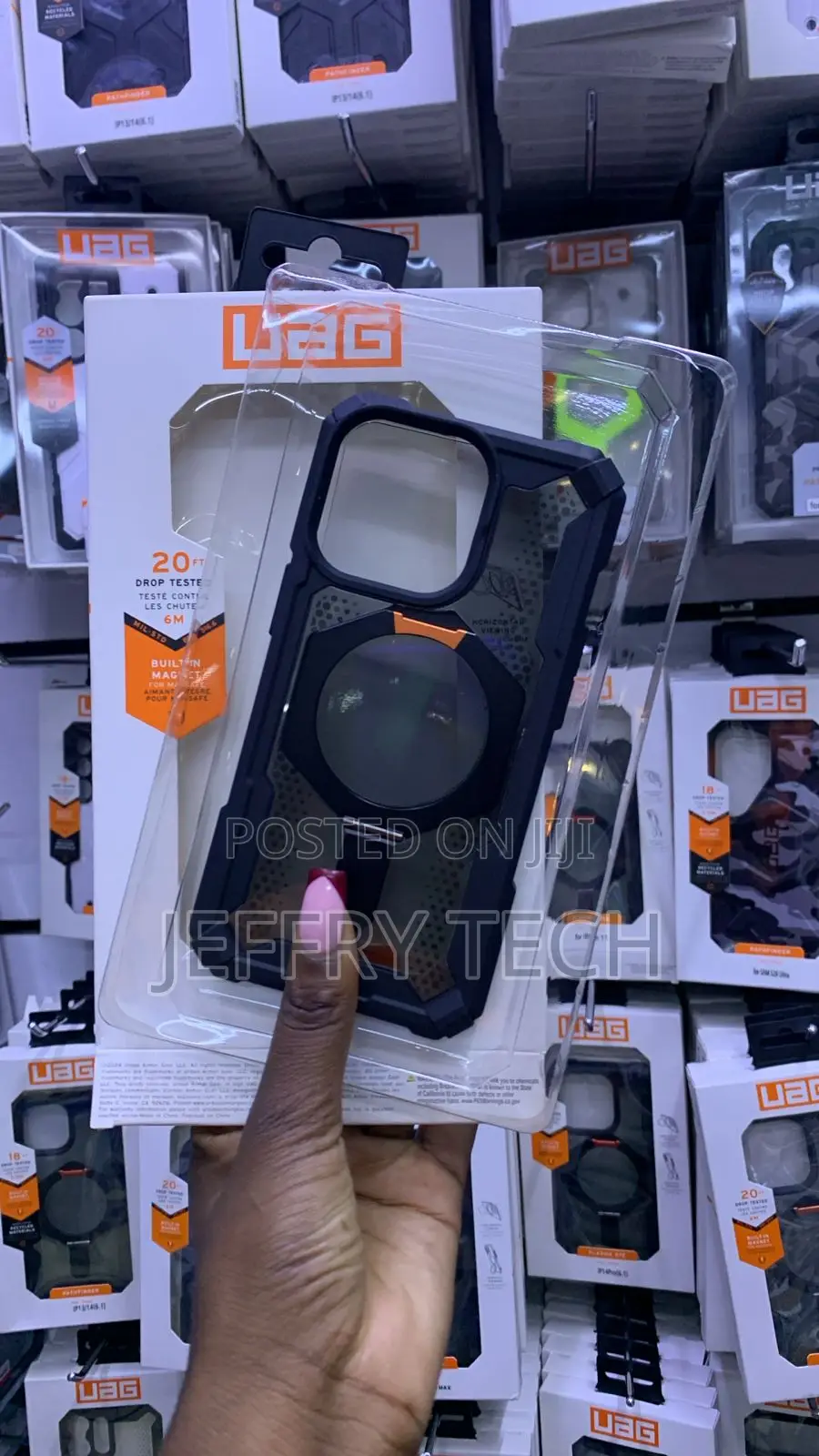 White Urban Armor Gear (UAG) Series Rugged Protective Phone Case