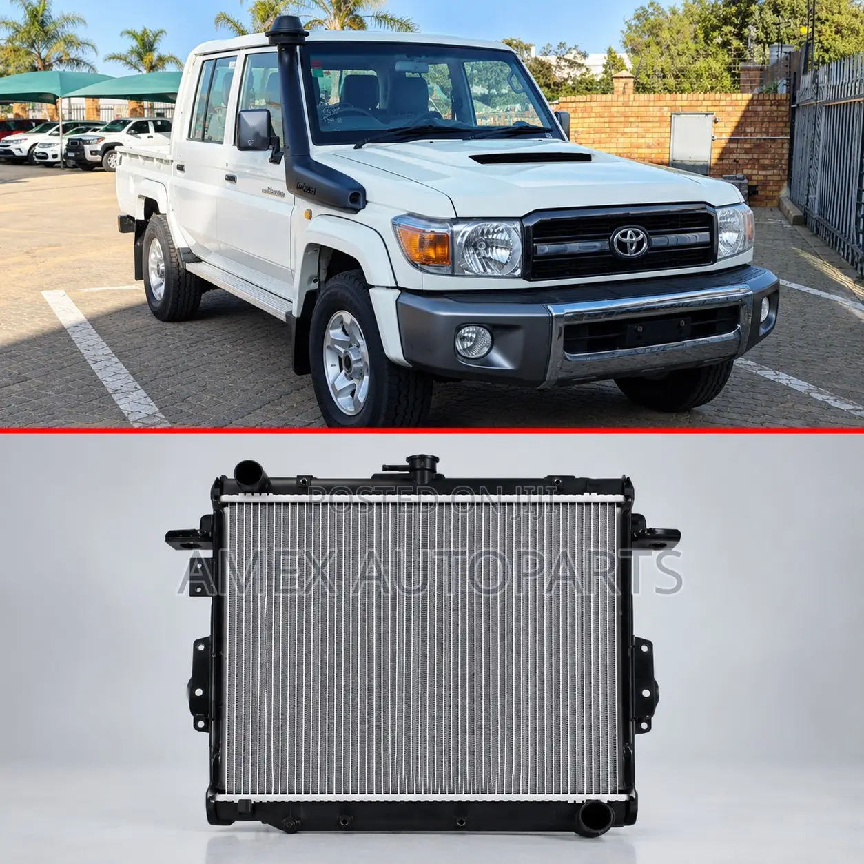 Radiator Toyota Land Cruiser FJ79 HZJ79 Old Model 1996-2006 PA-48-MT