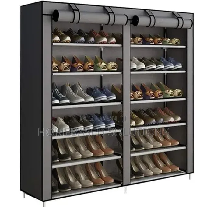 Double Column Dust-Proof Shoes Rack Dim;113*107*30cm