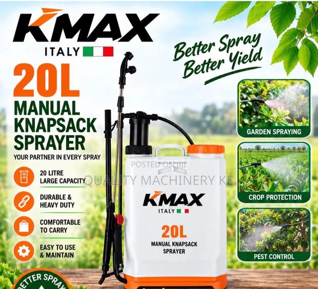Flexible and Convenient 20L KMAX ITALY Manual Knapsack Sprayer
