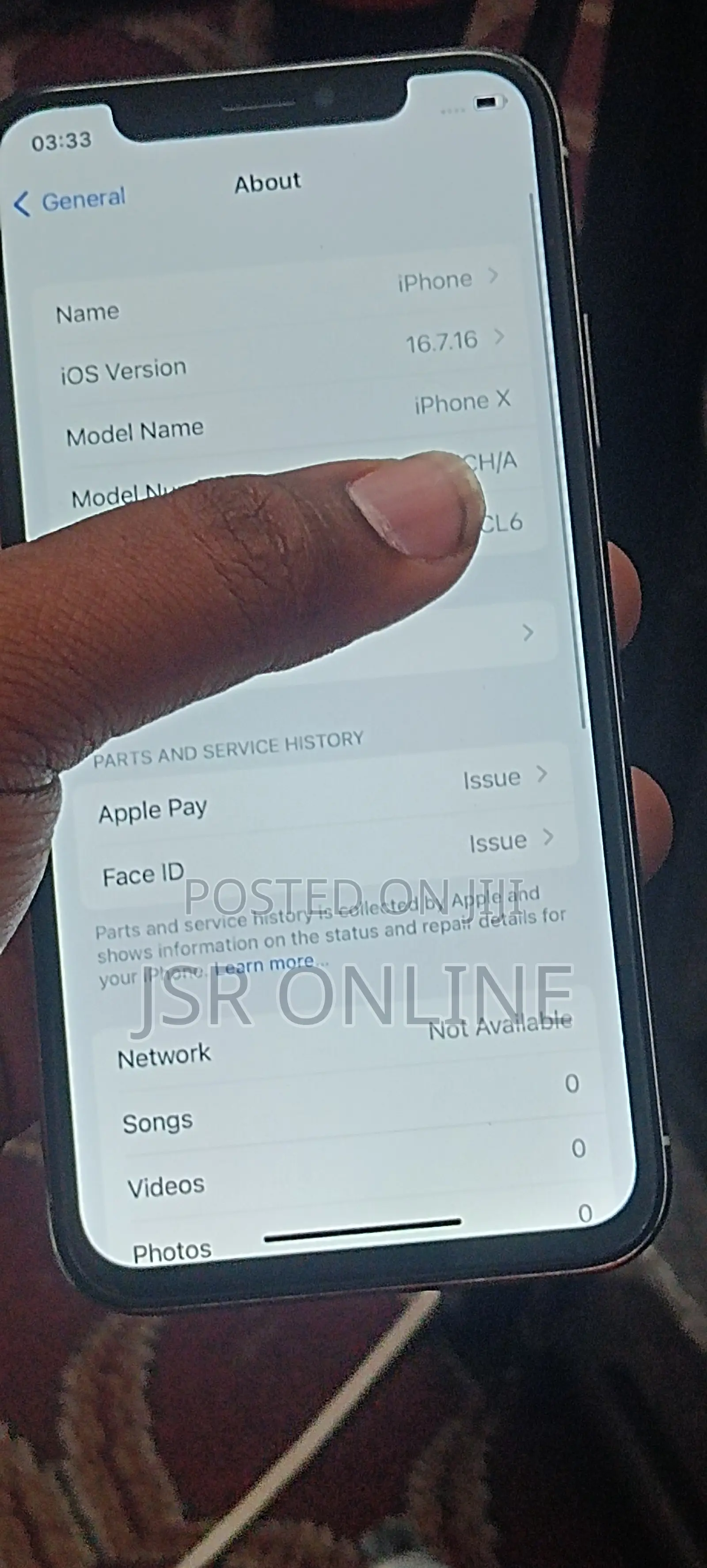 Apple iPhone X 256 GB White