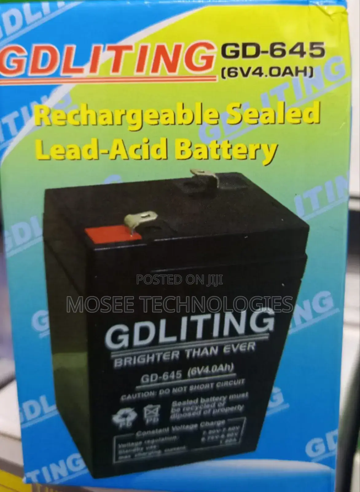 GD Life 6V Rechargeable Battery
