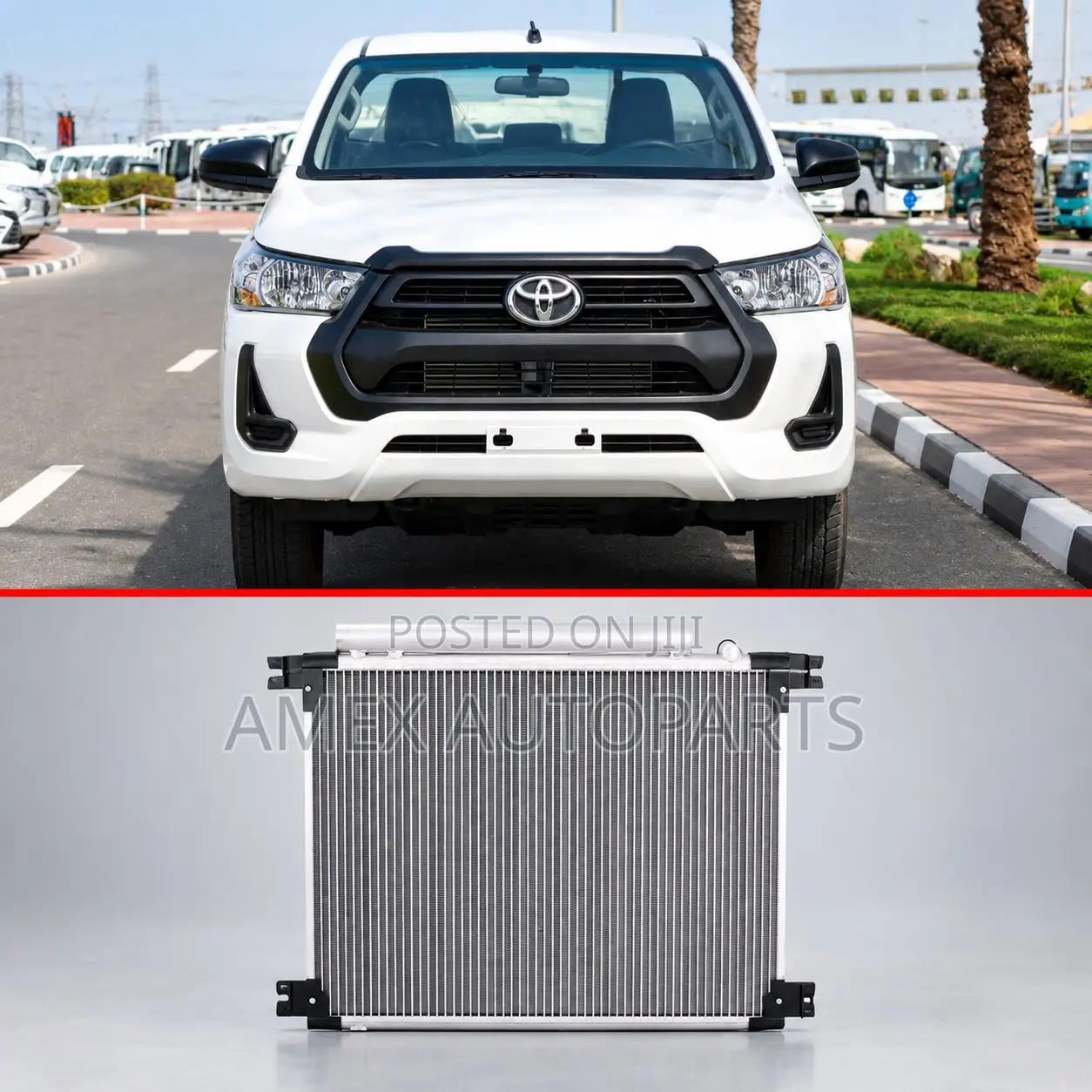 A/C Condenser Toyota Hilux Revo P/Up Cross Pipes Al16