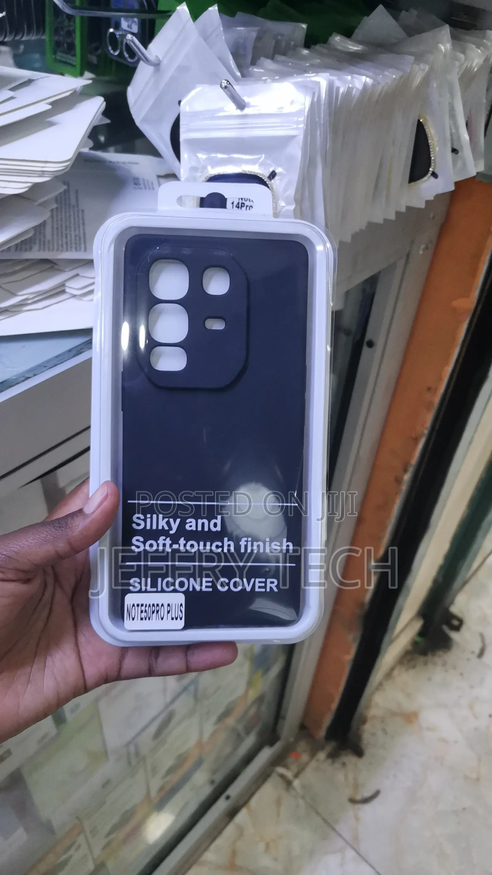 Dark Blue Silicone Phone Case for the Infinix Note 50 Pro Plus