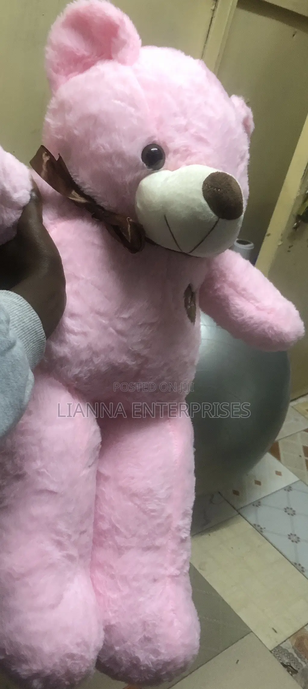 Pink Love Teddy Bear With Heart Patch