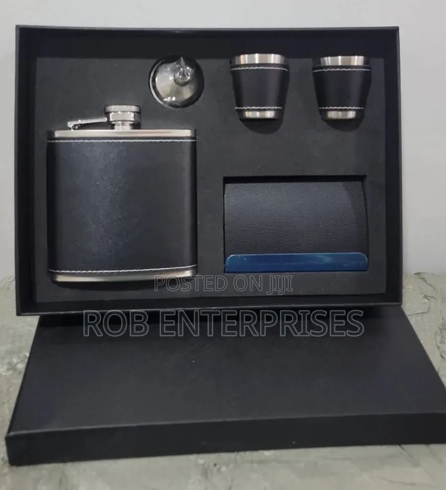 Whisky Flask Gift Set