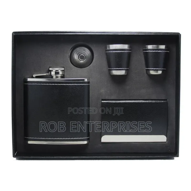 Whisky Flask Gift Set